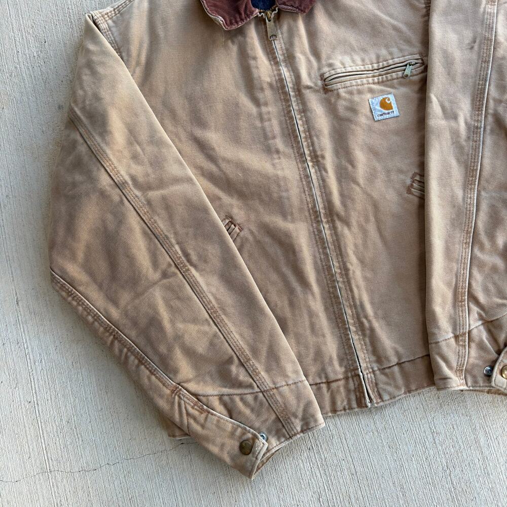 Carhartt RNJ001 BRN faded brown detroit work wear jacket - Picture 4 of 9